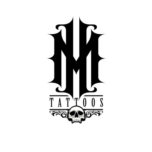 Darkart logo for an up & coming tattoo artist. Design by gcsgcs