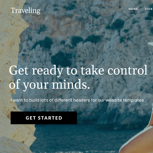 Website header for templates (Seen by Millions) Design by thecenx