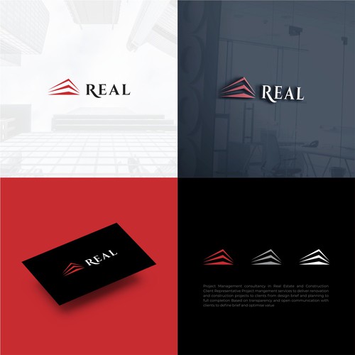 Logo for Real, project management consultancy in luxury real estate and construction Design by Ranu kamandanu