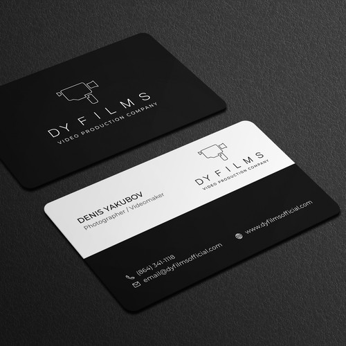 Business card for video production company Design by Galaxiya