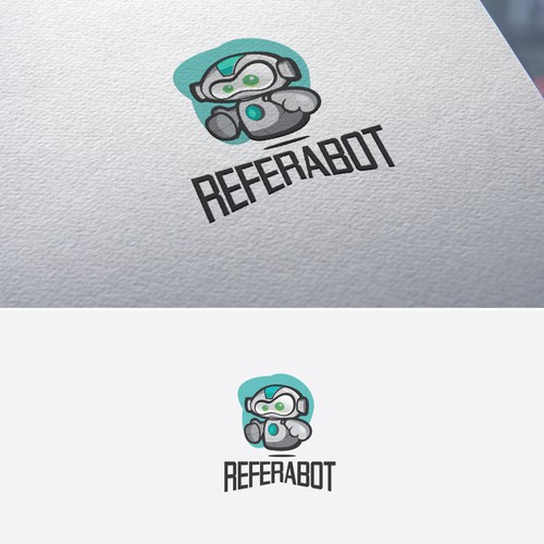 Robot Character/Mascot for Refer-A-Bot Company Design by Galadrielpablo