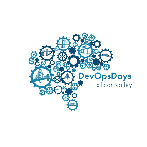 Creating a themed logo for DevOpsDays Silicon Valley Ontwerp door CSJStudios