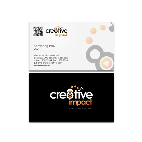 Create the next stationery for Cre8tive Impact Réalisé par Queenix