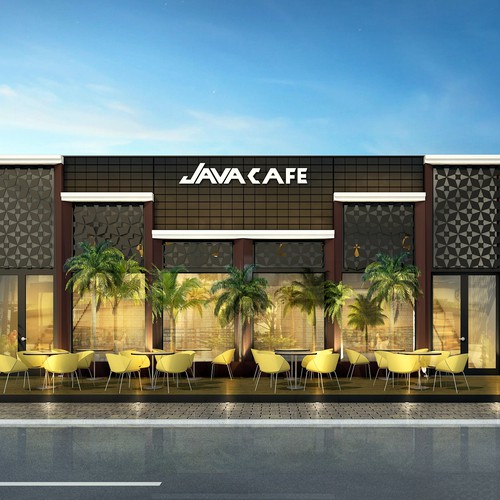 Coffee Shop Exterior Design 3d Ã‚³ãƒ³ãƒš 99designs