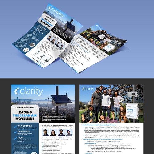 Design one-pager company overview Design by redmonk