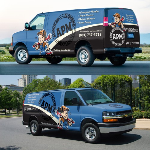 Looking for an eye catching Plumber van wrap Design by Nadun Prabodana