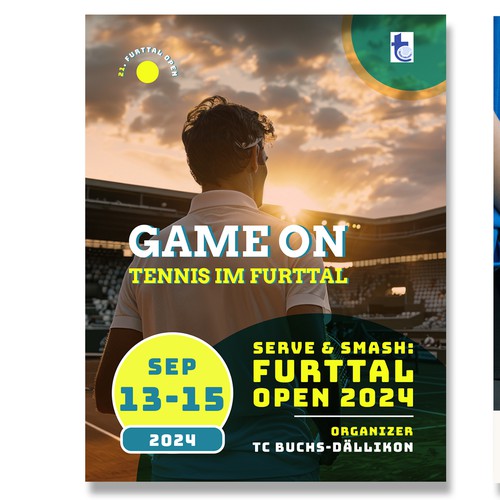 Aces & Action: Cool Flyer for a Tennis Tournament Design by witkee