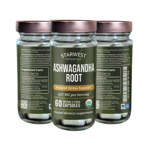 Organic Herb Capsule Label Design Design by Designlifelk