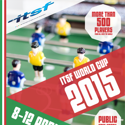 Create a poster for the table soccer World Cup 2015 (babyfoot / foosball) Postcard, flyer or