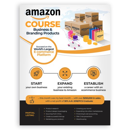 Amazon Business and Branding Course デザイン by Jaga j