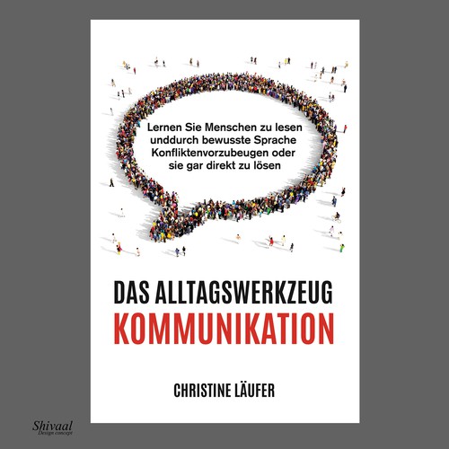 A novel cover on the subject of communication, which appeals to a young educated target group Design by Shivaal