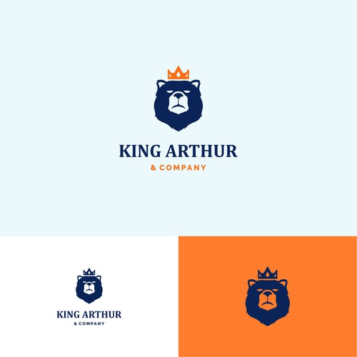 Need an iconic bear logo for King Arthur & Company. Design by Francesc Alex