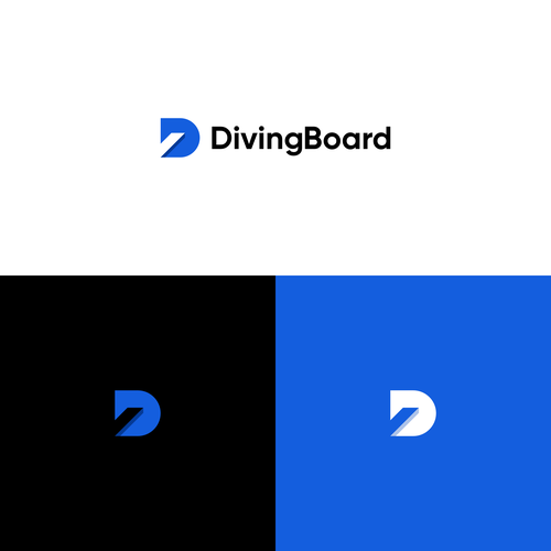 Trading App Logo "Diving Board" Design by BleuJinz
