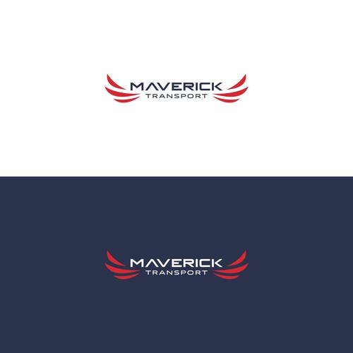 Bold logo for Maverick Transport Design by Bayudaswara