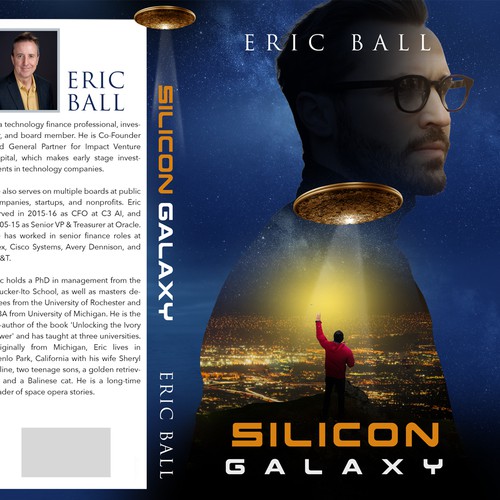 Book cover for alien invasion of silicon valley Design by Master Jo