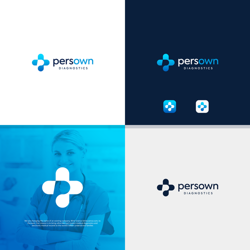 Global medical diagnostics and software company rebrand Design by patogonzalez