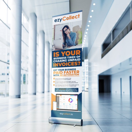 B2B Saas Pull Up Banner for Trade Show Design by icon89GraPhicDeSign