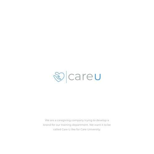 Fun yet sophisticated logo for our new training program, Care U. Design by Rectovers