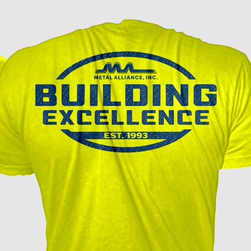 T-shirt design for high quality construction company Design by RenzWa