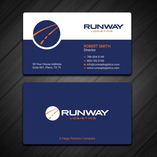 Design di Runway Logistics Business Card di Rskylight