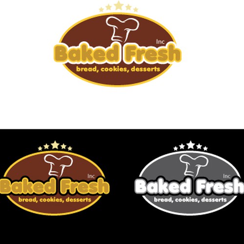 logo for Baked Fresh, Inc. Design by dprasdesign