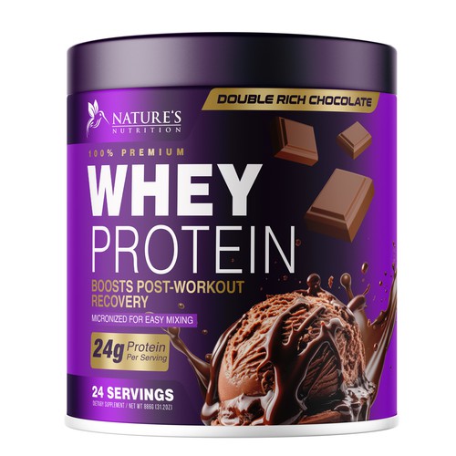 Diseño de Tasty Whey Protein Chocolate Design Needed for Nature's Nutrition de UnderTheSea™