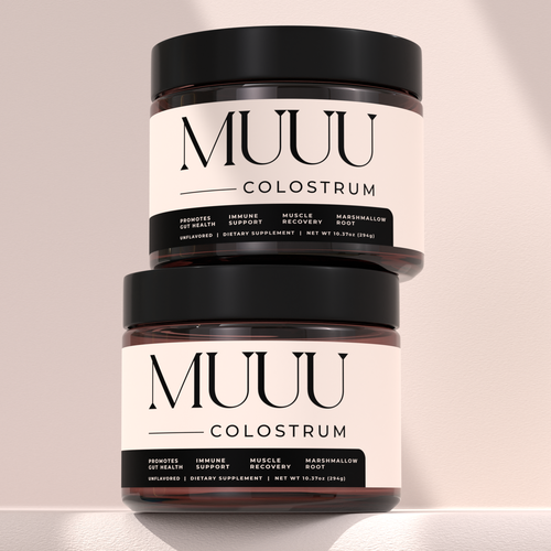 Design an aesthetic label for our Colostrum Product Design von ilonaGi