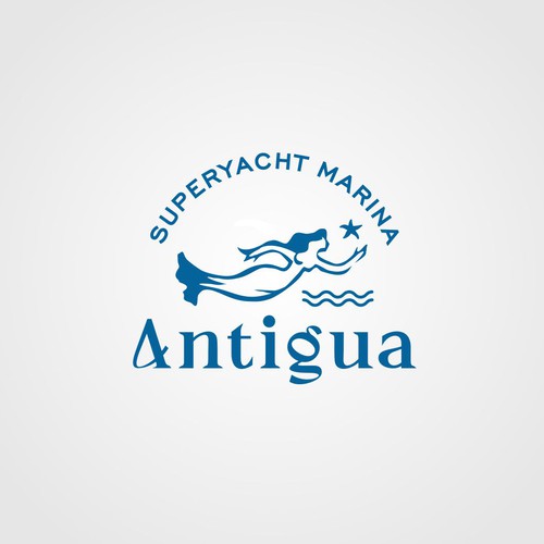 Logo for Antigua Superyacht Marina Design by Roger Bannon