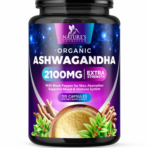 Ashwagandha Design Needed for Nature's Nutrition Design by GenScythe