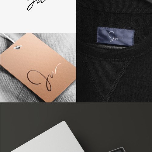 JW Script Logo Design by GinSonic