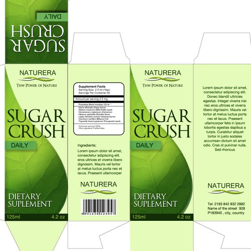 Looking For a Great New Product Package Design for Sugar Crush Design by a K ii R e