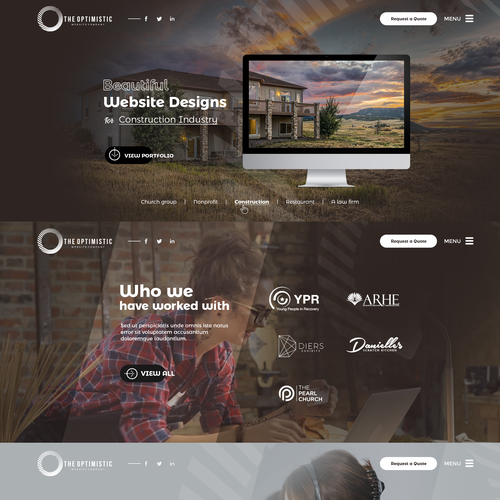 Create a Trendy New Webpage for an Half A Million Dollar-Value Website Agency Design by Pro+AMEN