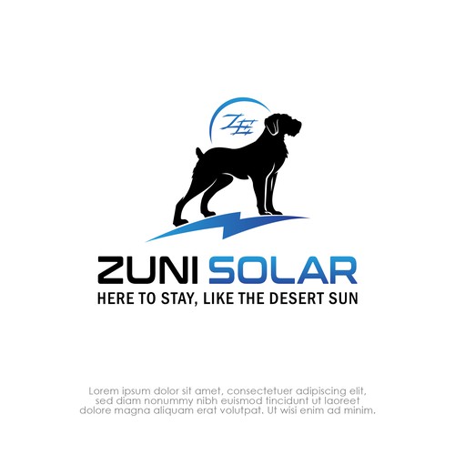 Solar Design- with the slogan, "Here to stay, like the desert sun" Diseño de B"n"W