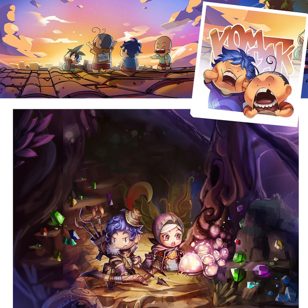 Design by harliskudo titled "children illustration"