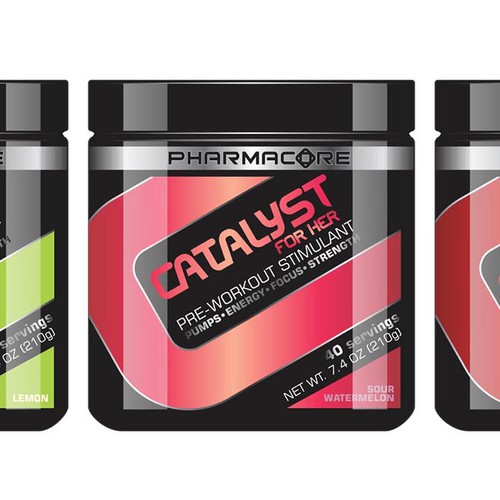 Create a PreWorkout Label for PharmaCore Design by sapienpack