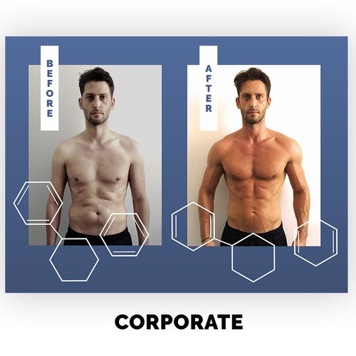 Design cool before and after templates for personal trainers, Illustration  or graphics contest