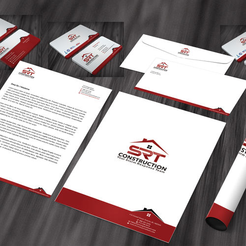 SRT Construction  needs a new stationery Design by FishingArtz