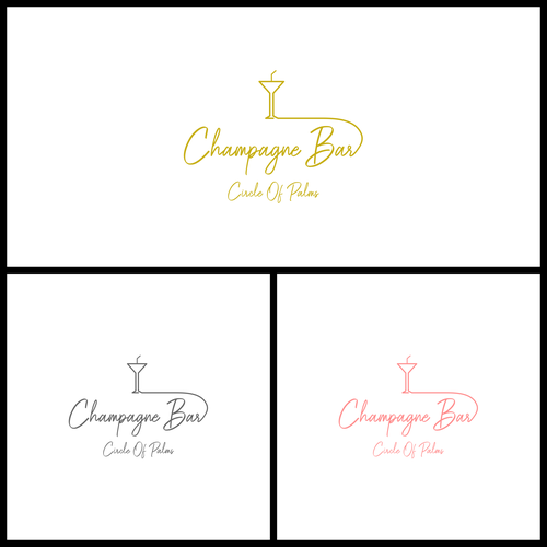 Luxury and modern Champagne Bar logo Design réalisé par Gladiator_Design