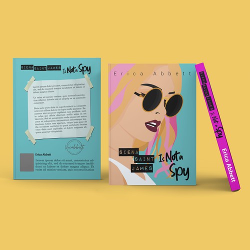 Book cover for fun female spy book Design by 100% creatividad