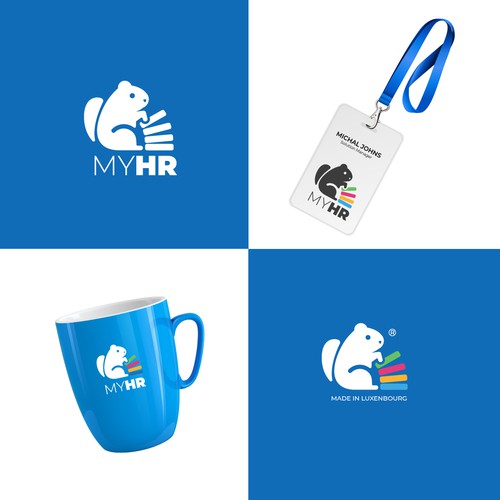 Create an awesome logo for myHR, the #1 HR Software in Luxembourg ! Design by M.I.Thomson