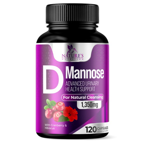 Colorful D-Mannose Design Needed for Nature's Nutrition Design by UnderTheSea™