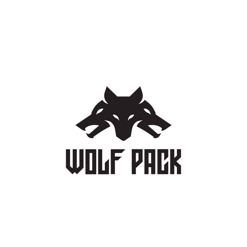 Wolf Pack logo design Réalisé par merechesol™