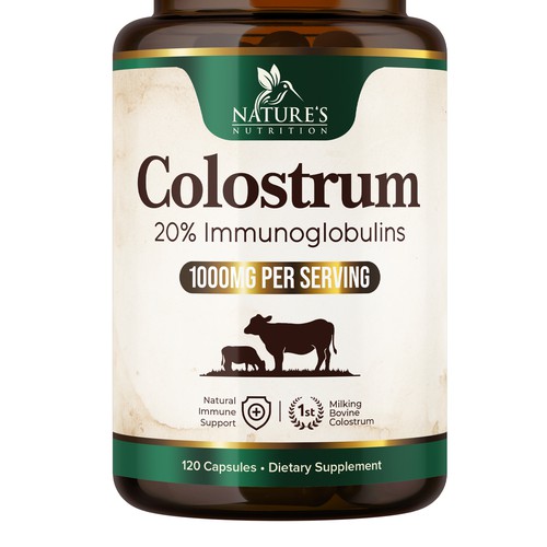 Powerful, Colostrum Design Needed for Nature's Nutrition Design by UnderTheSea™