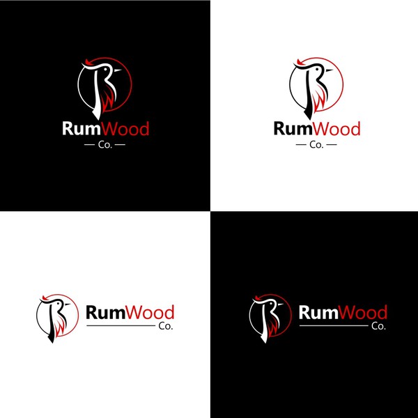 Design by ac Creative Designs titled "RumWood.co Logo Design"