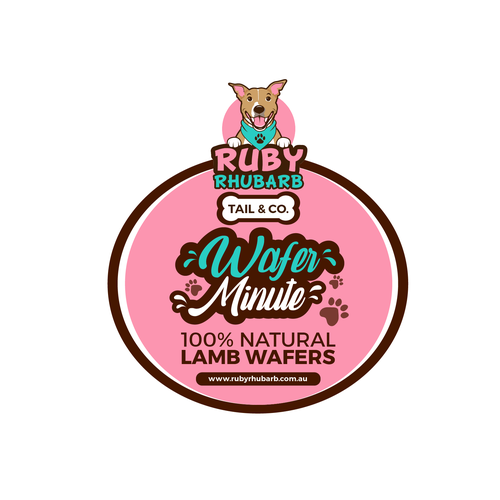 Ruby Rhubarb new product Labels Design by LA Designs.