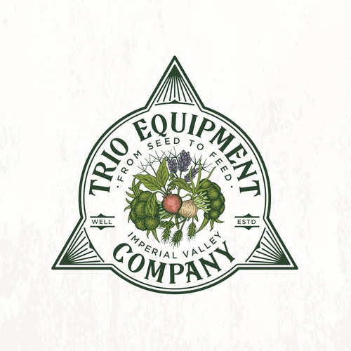 Design an agricultural logo for Trio Equipment Company Design by BestMaxa