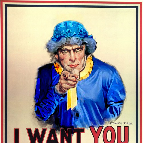 Photoshop famous Uncle Sam 