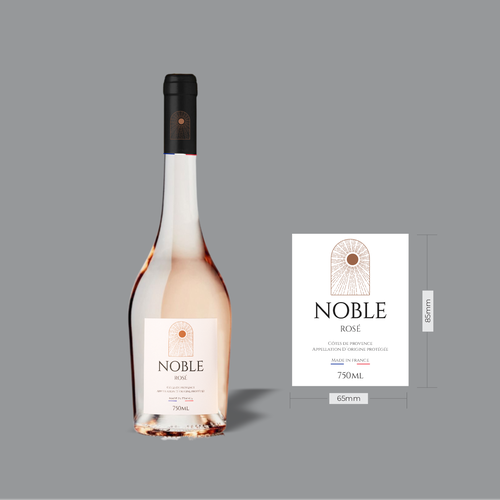 Rose Wine Label Design by nowgrid