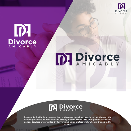 Logo for a new, healthy way for reasonable people to divorce Design by Jacob Gomes