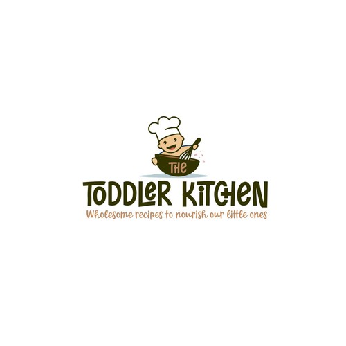 Fun logo for a food blog company focused on toddler and family nutrition and recipes.-ontwerp door meryofttheangels77